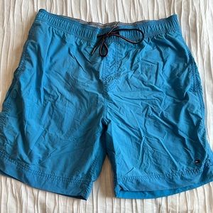 Tommy Hilfiger Swim Trunks in Solid Blue